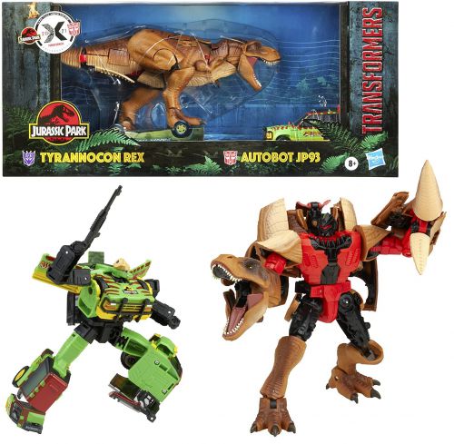 Figurki Zestaw Transformers Park Jurajski Tyrannocon Rex i Autobot JP93