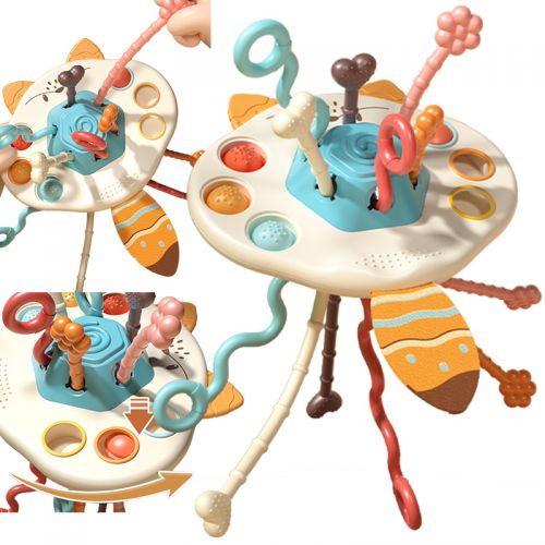 WOOPIE BABY Zabawka Sensoryczna Montessori Gryzak Grzechotka Wielofunkcyjny Lis